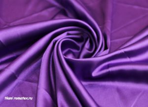 Ткань атлас стрейч цвет фиолетовый